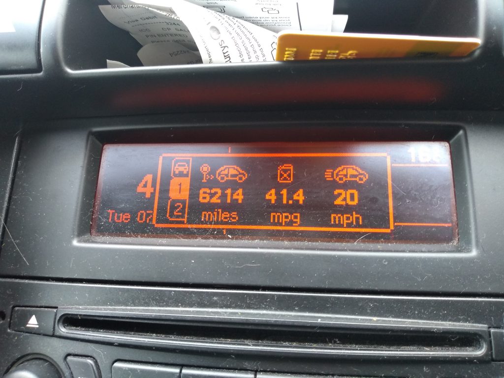 The onboard computer of my Peugeot 3008 reckons I was averaging 41.4 mpg, but the reality was quite different. 