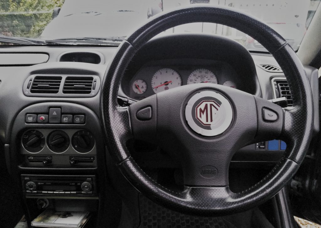 The Fleet: Rover 25/MG ZR - "Conor McGregor" 3 A previous owner replaced the Rover dash with an MG dashboard and steering wheel.