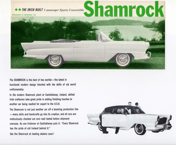 "The Irish Built 5 passenger Sports Convertible Shamrock"