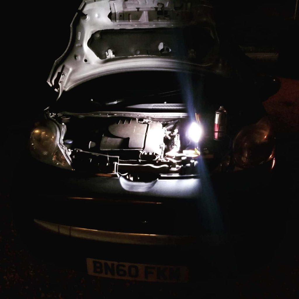 State of the Fleet 2020 3 2019 ended for Rocky the Peugeot 107 with emergency surgery at night, replacing a broken catalytic converter with a Euro Car Parts crappy replacement