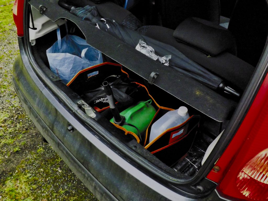 A boot comes as standard with the Peugeot 107.