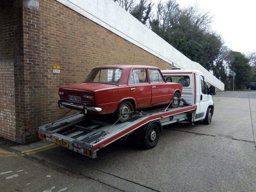 Within a week I had paid for my Lada 2101 and had it thrown on a trailer, just for it to stand on my mom's driveway for 9 months