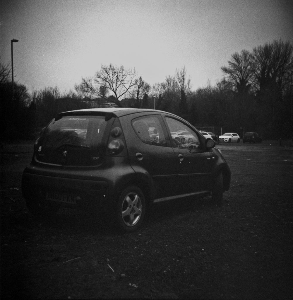 An arty photo of Rocky my Peugeot 107