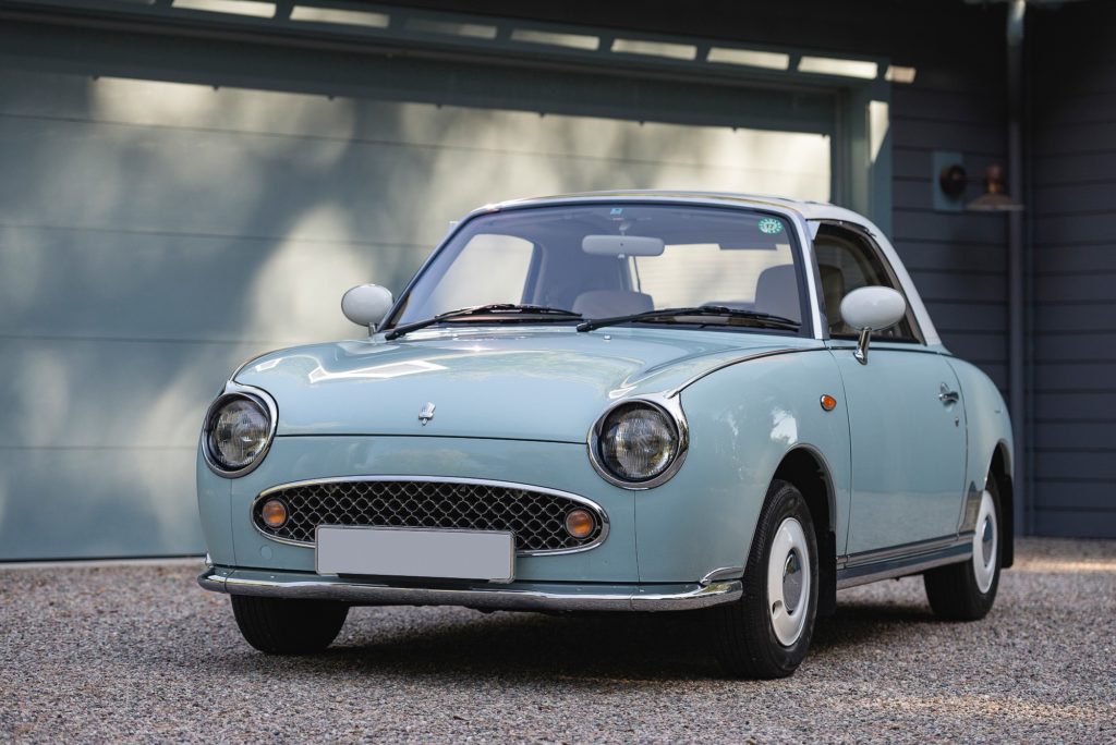 Classic car styling, and classic car rust proofing, done right with the Nissan Figaro!