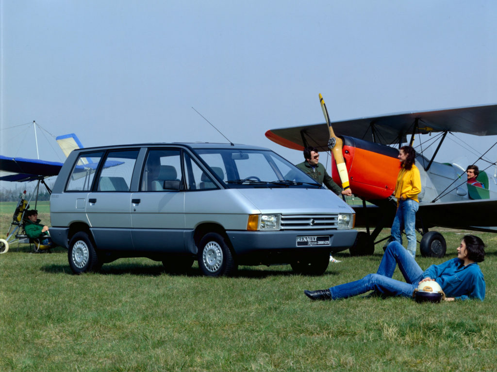 The Renault Espace F1 - The People mover on steroids 2 The original Renault Espace, released in 1984, designed initially by Fergus Pollock. The car, not the plane.