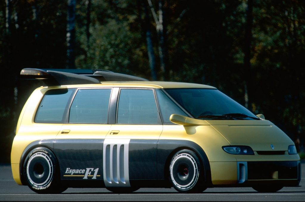 The Renault Espace F1 - The People mover on steroids 4 The Renault Espace F1 remains a glorious concept. School runs just aren't the same without it.