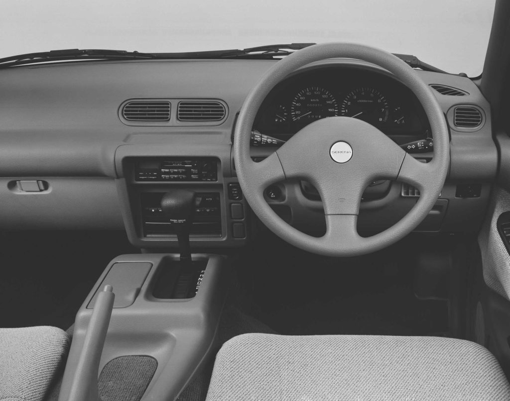 The Nissan Serena C23 enjoyed an interior made of plastics that were intended for drinks bottles - but these aren't single use plastics. No doubt most of the scrapped Nissan Serena interiors have found their way back to being their true drinks bottle self.